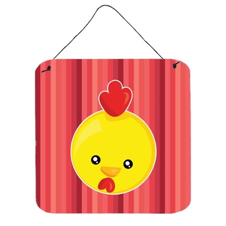 Carolines Treasures Chicken Face Wall or Door Hanging Prints BB6929DS66